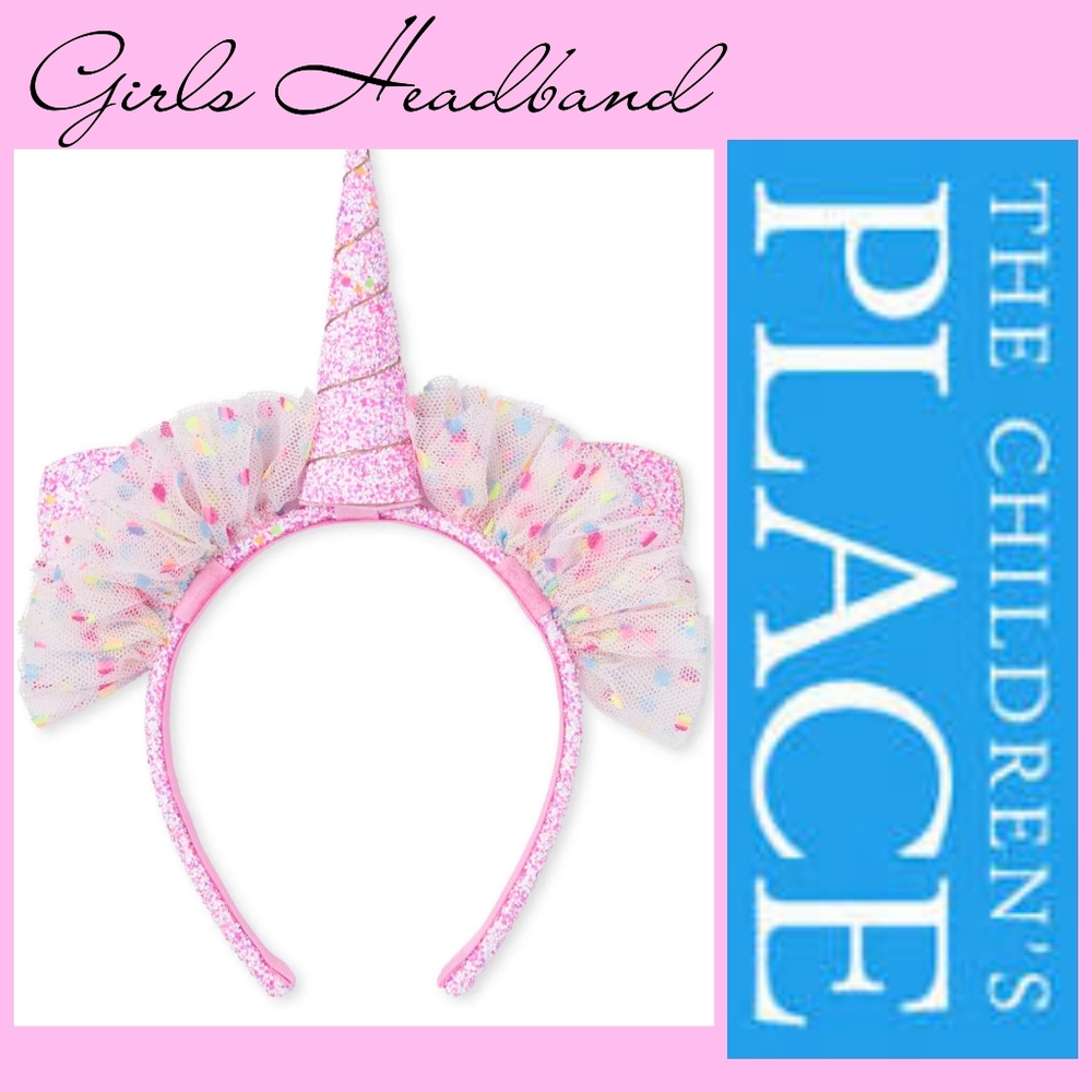 NEW GIRL'S UNICORN CONFETTI HEADBAND